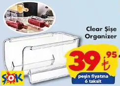 CLEAR ŞİŞE BUZDOLABI ORGANİZERİ